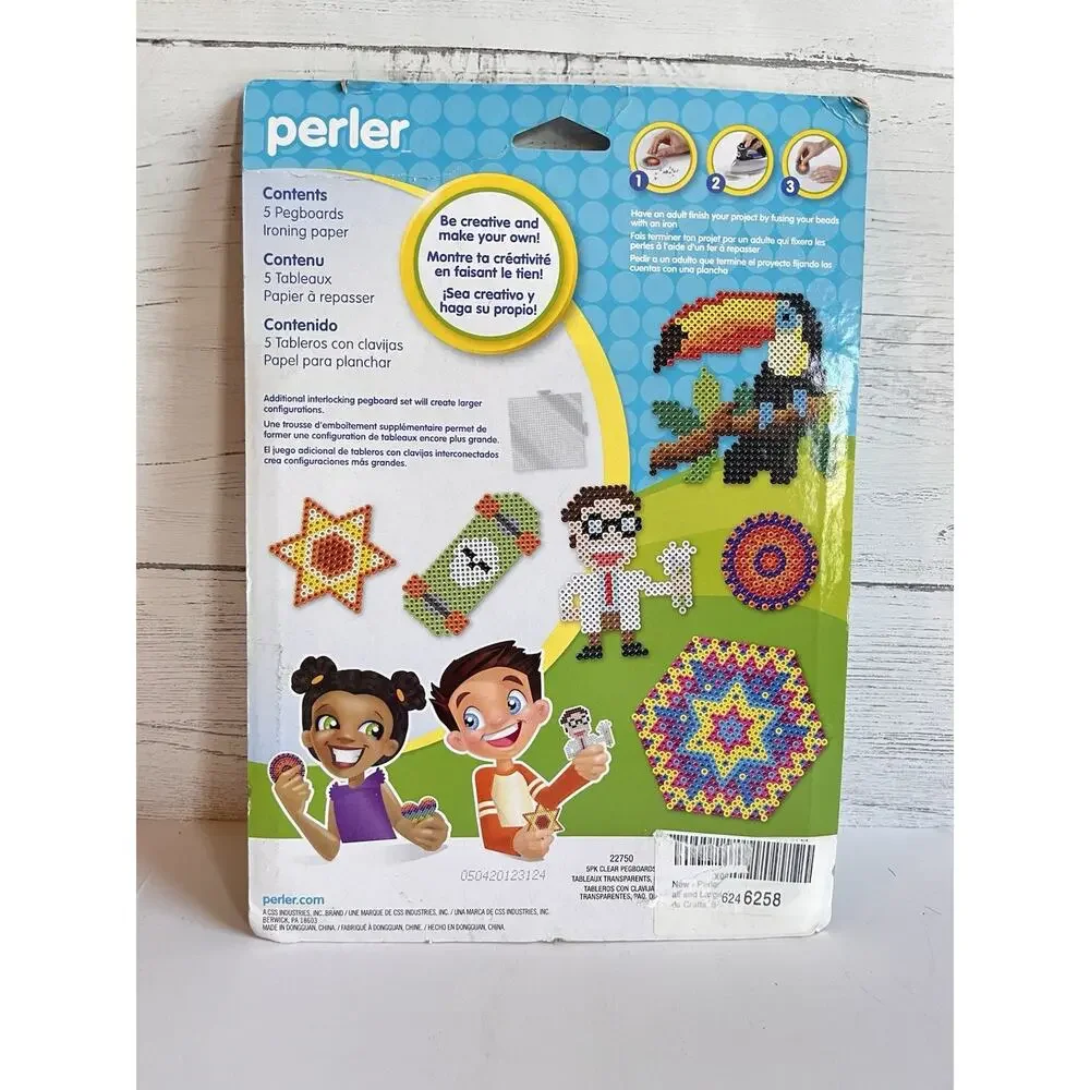 Perler Clear Pegboards, 5 Shaped Pieces